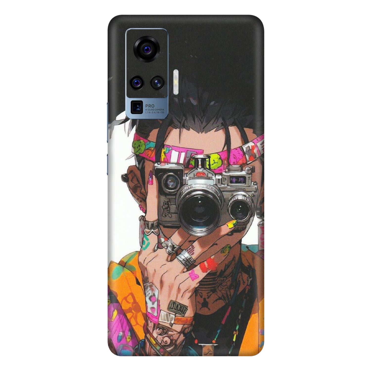 VIVO Z/V/X/T/U/S Series Phone Skins (All Models) - Camera Lover Girl - Matte Finish (M-09) Vivo X50 Pro