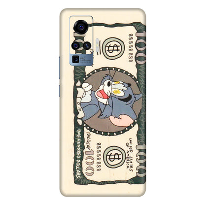 VIVO Z/V/X/T/U/S Series Phone Skins (All Models) - One Hundred Dollar Tom - Transparent Finish (T-16) Vivo X50 Pro