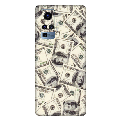VIVO Z/V/X/T/U/S Series Phone Skins (All Models) - Dollar Lover - Transparent Finish (T-17) Vivo X50 Pro