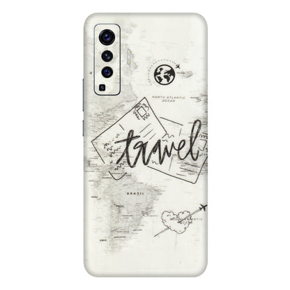 VIVO Z/V/X/T/U/S Series Phone Skins (All Models) - Travel Ticket - Transparent Finish (T-06) Vivo X50