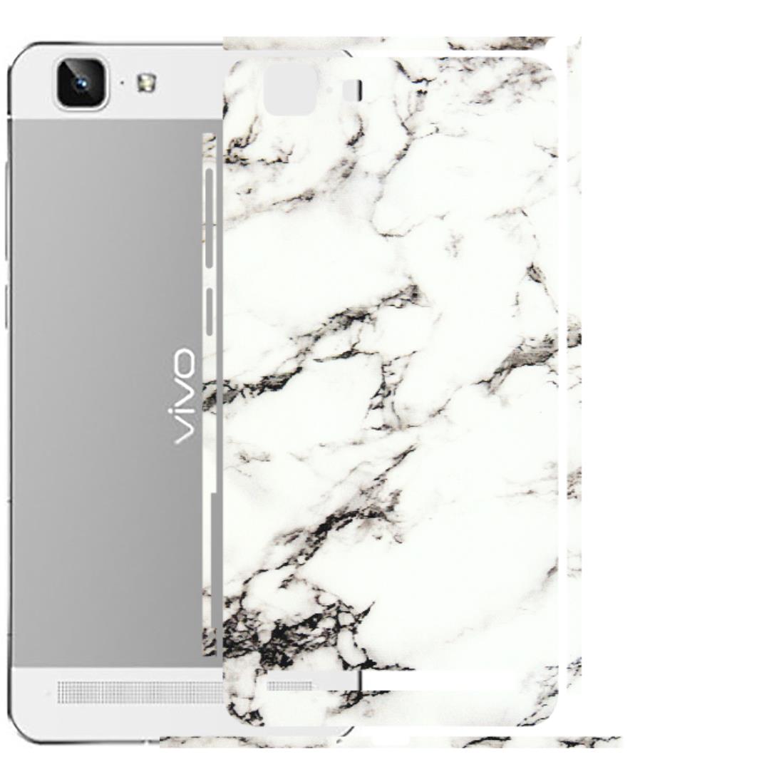 VIVO Z/V/X/T/U/S Series Phone Skins (All Models) - Black and White Marble Texture - 3D Embossed Finish (L-124) Vivo X5 Max