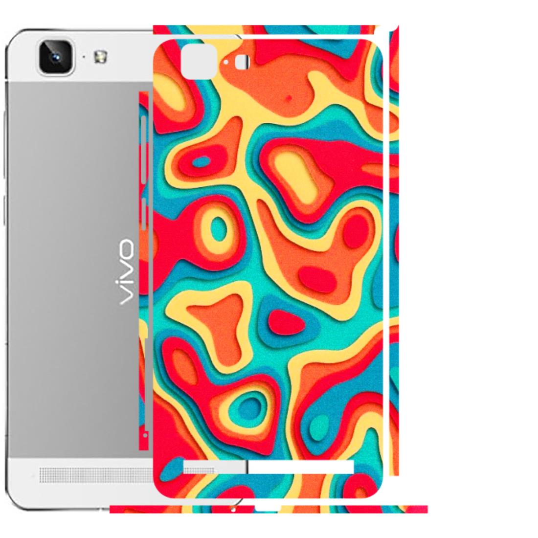 VIVO Z/V/X/T/U/S Series Phone Skins (All Models) - Abstract Swirl - 3D Embossed Finish (L-150) Vivo X5 Max