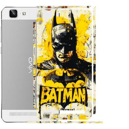 VIVO Z/V/X/T/U/S Series Phone Skins (All Models) - Batman Yellow BT - 3D Embossed Finish (L-304) Vivo X5 Max