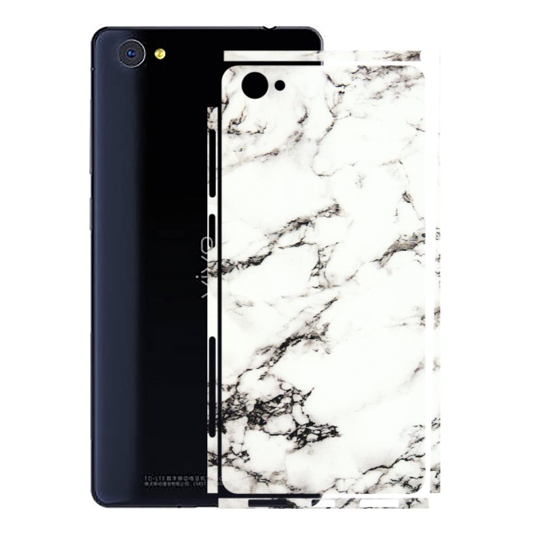 VIVO Z/V/X/T/U/S Series Phone Skins (All Models) - Black and White Marble Texture - 3D Embossed Finish (L-124) Vivo X5 Pro