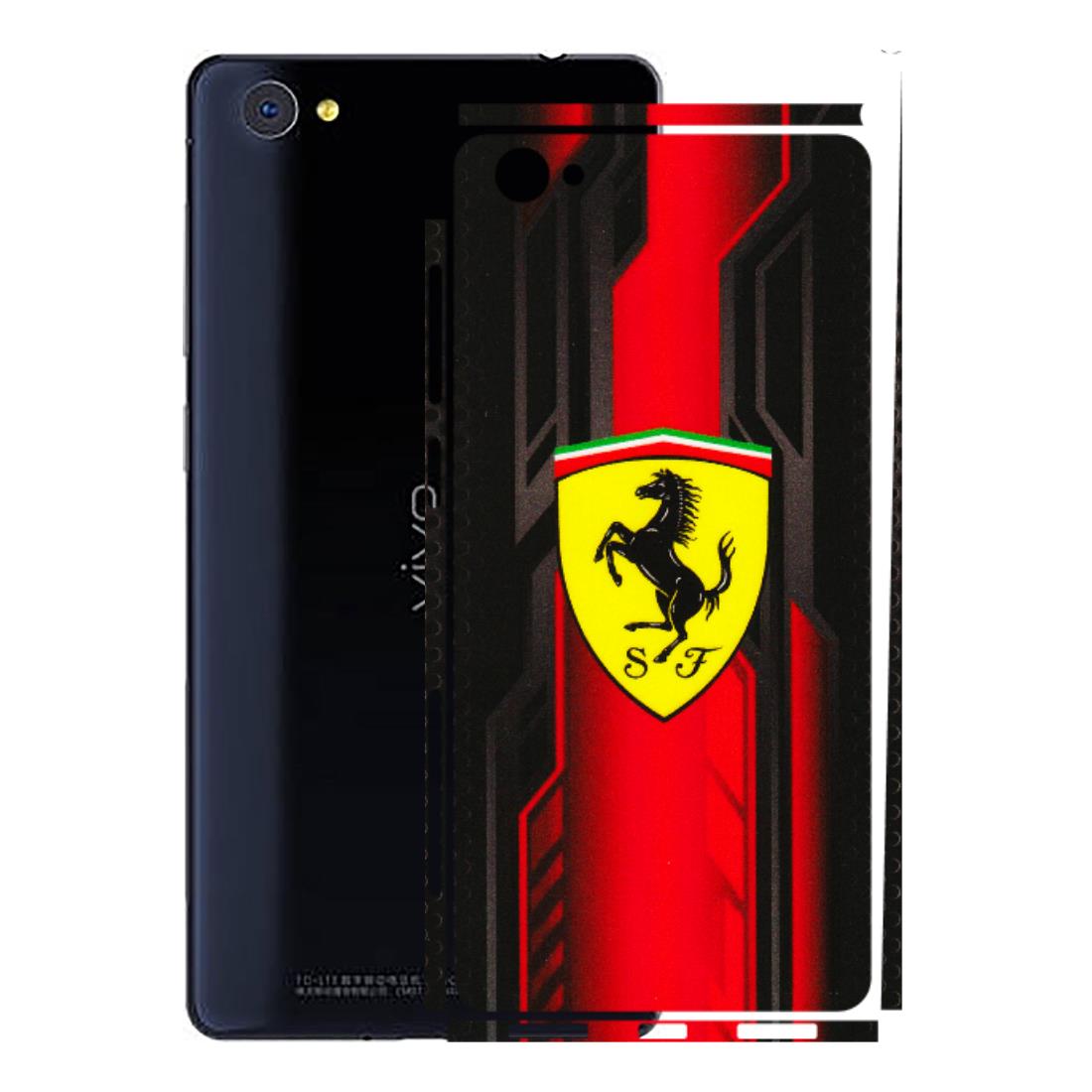 VIVO Z/V/X/T/U/S Series Phone Skins (All Models) - Black Ferrari Logo - 3D Embossed Finish (L-253) Vivo X5 Pro
