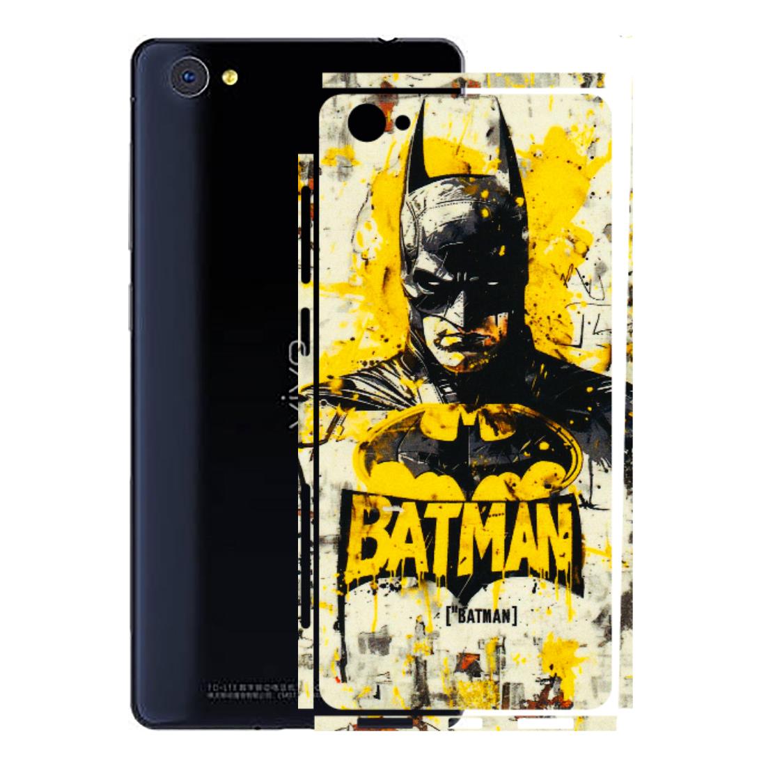 VIVO Z/V/X/T/U/S Series Phone Skins (All Models) - Batman Yellow BT - 3D Embossed Finish (L-304) Vivo X5 Pro