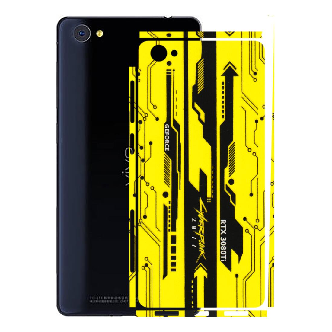 VIVO Z/V/X/T/U/S Series Phone Skins (All Models) - Yellow Cyberpunk - 3D Embossed Finish (L-93) Vivo X5 Pro