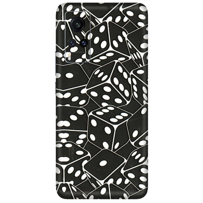 VIVO Z/V/X/T/U/S Series Phone Skins (All Models) - Big Black Dices - 3D Embossed Finish (L-106) Vivo X60
