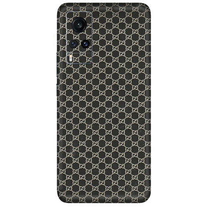VIVO Z/V/X/T/U/S Series Phone Skins (All Models) - Black G Print - 3D Embossed Finish (L-109) Vivo X60