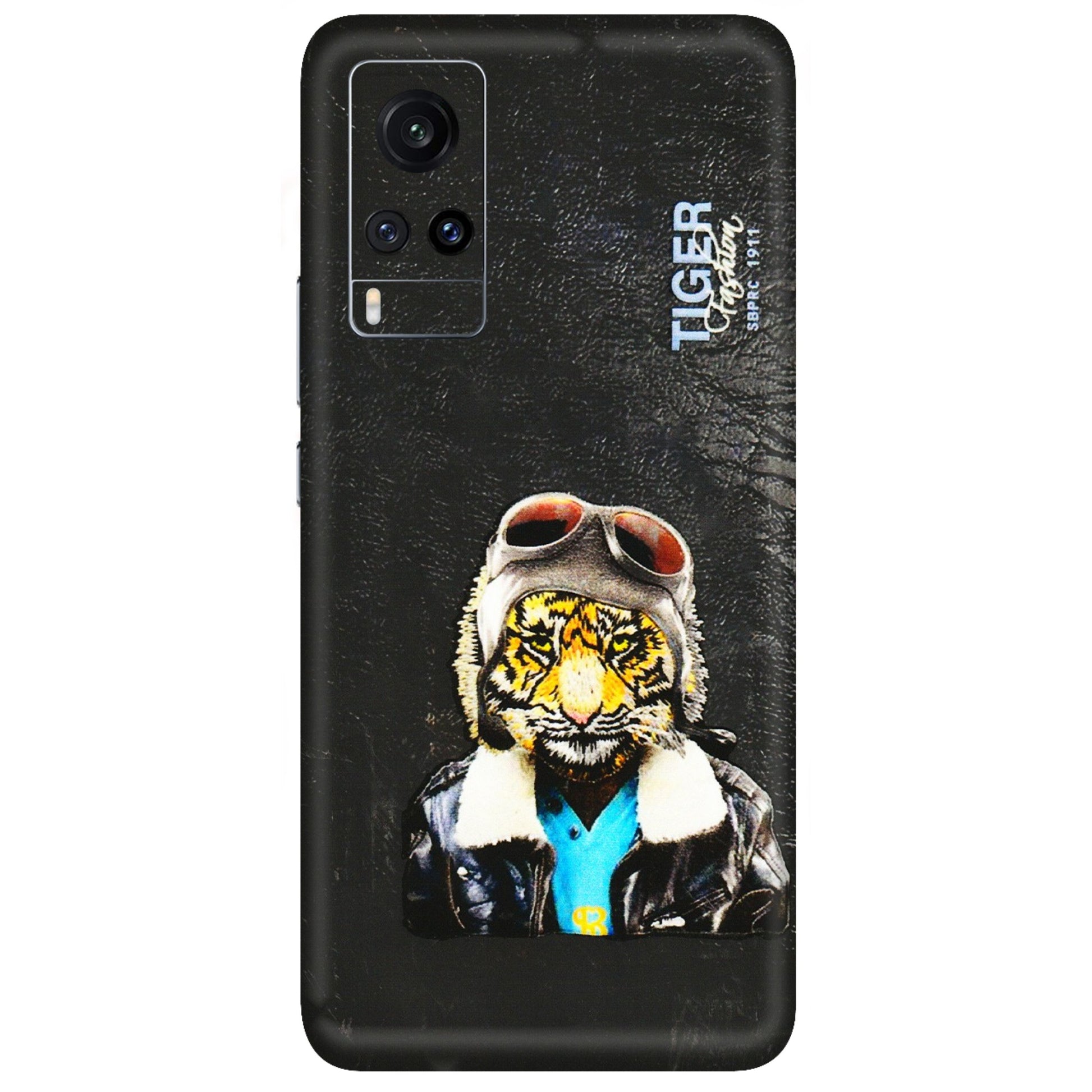 VIVO Z/V/X/T/U/S Series Phone Skins (All Models) - Rider Tiger - 3D Embossed Finish (L-113) Vivo X60
