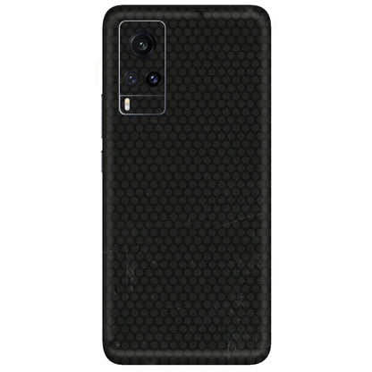 VIVO Z/V/X/T/U/S Series Phone Skins (All Models) - Black honeycomb - 3D Embossed Finish (L-114) Vivo X60