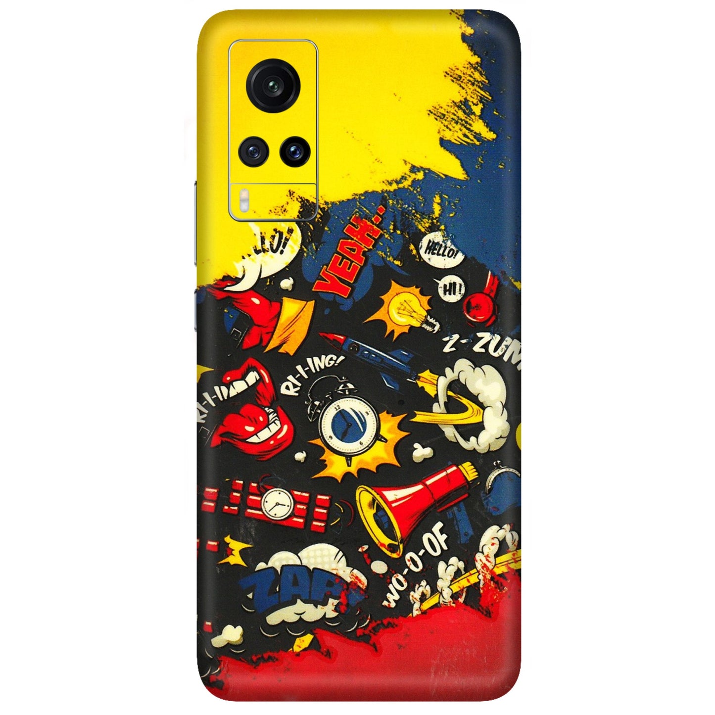 VIVO Z/V/X/T/U/S Series Phone Skins (All Models) - Pacific Doodle Art - 3D Embossed Finish (L-120) Vivo X60