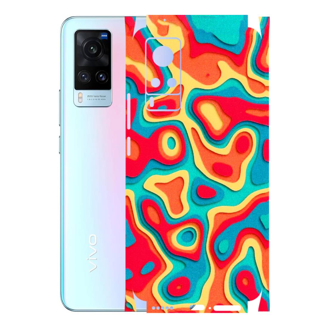VIVO Z/V/X/T/U/S Series Phone Skins (All Models) - Abstract Swirl - 3D Embossed Finish (L-150) Vivo X60