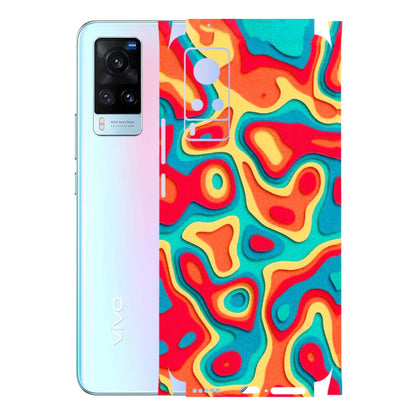 VIVO Z/V/X/T/U/S Series Phone Skins (All Models) - Abstract Swirl - 3D Embossed Finish (L-150) Vivo X60