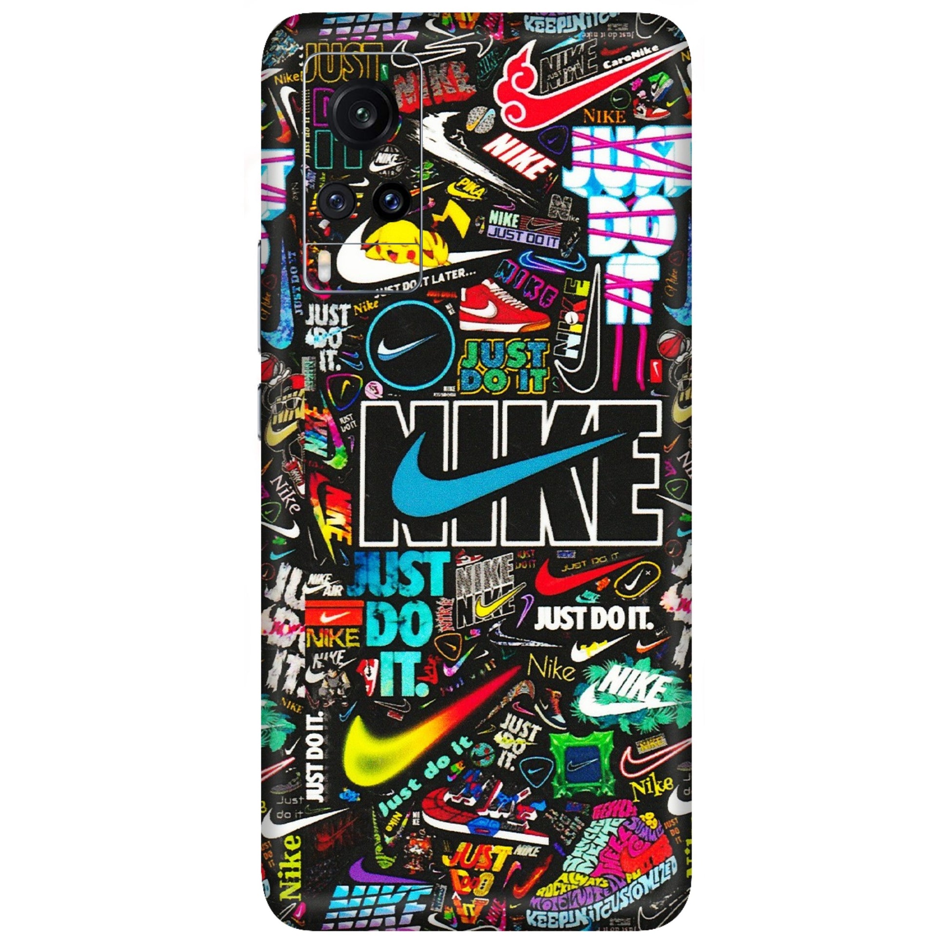 VIVO Z/V/X/T/U/S Series Phone Skins (All Models) - Just Do It Doodles - 3D Embossed Finish (L-166) Vivo X60