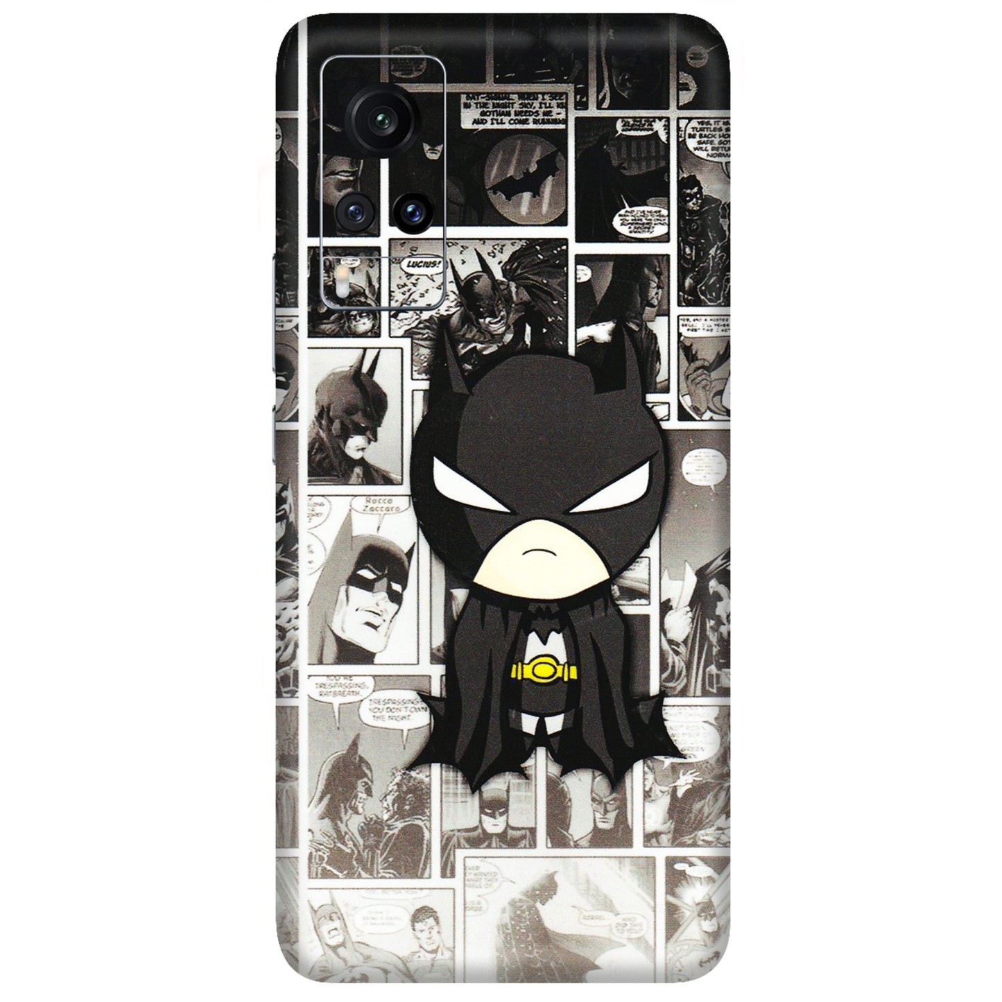 VIVO Z/V/X/T/U/S Series Phone Skins (All Models) - Toon Batman - 3D Embossed Finish (L-182) Vivo X60