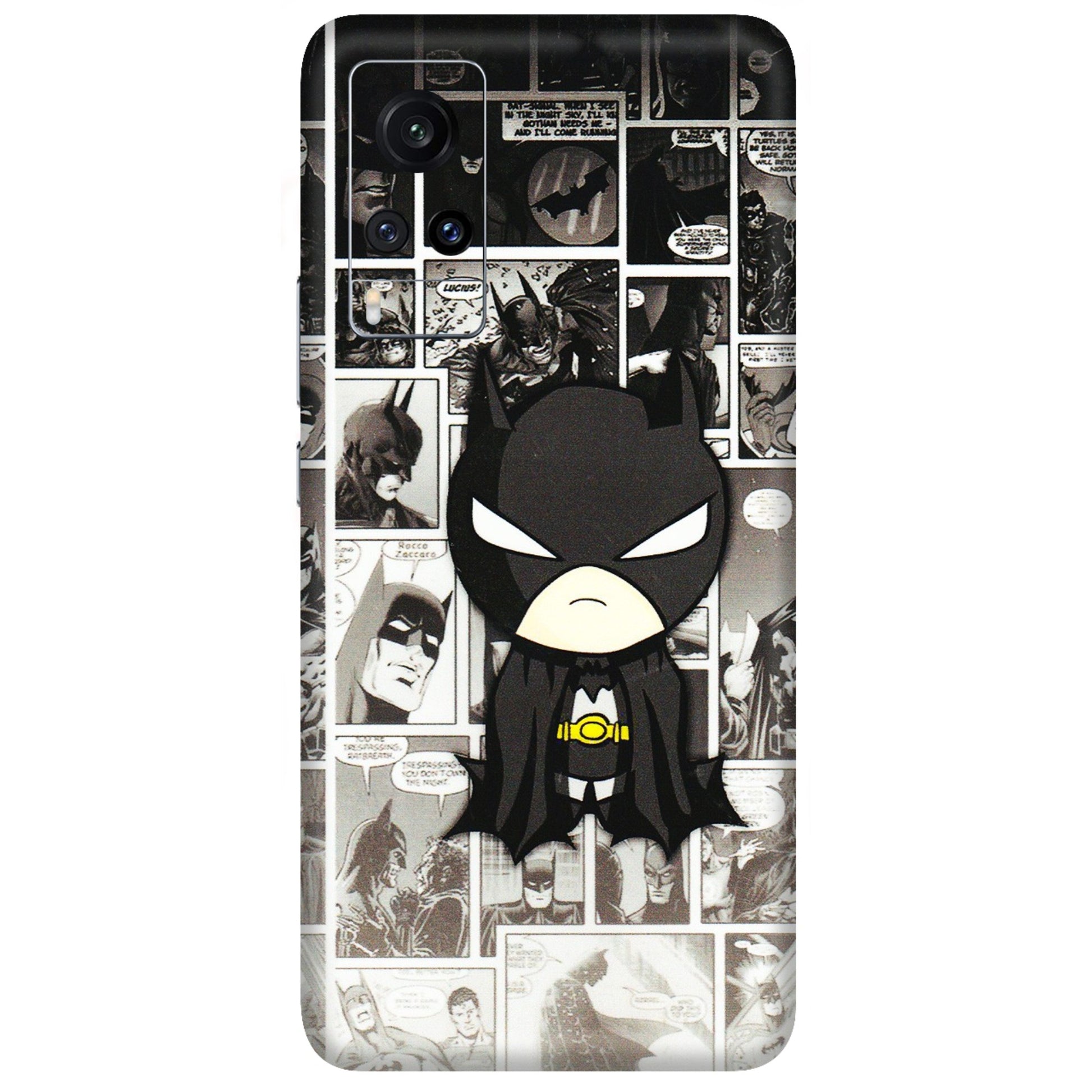 VIVO Z/V/X/T/U/S Series Phone Skins (All Models) - Toon Batman - 3D Embossed Finish (L-182) Vivo X60