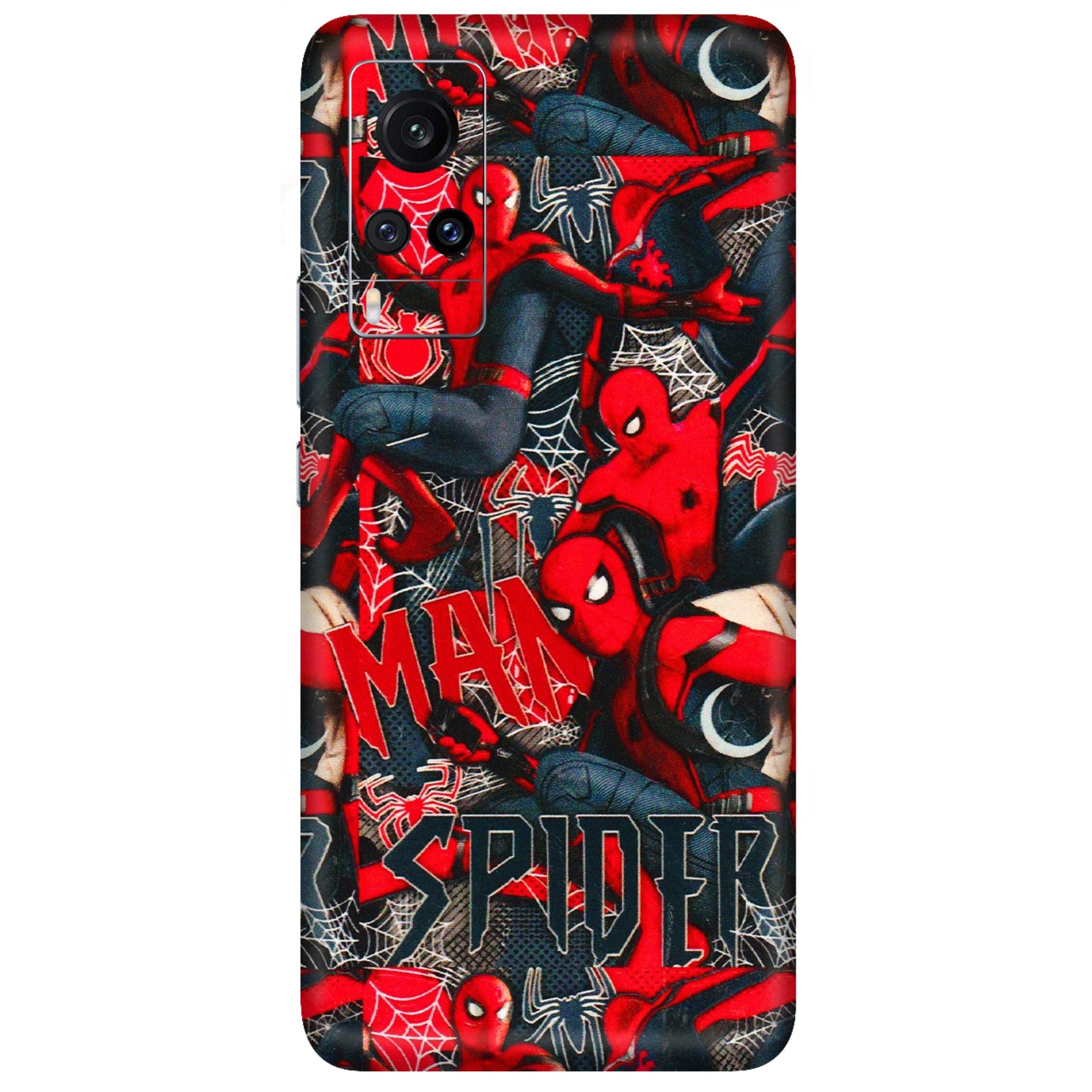 VIVO Z/V/X/T/U/S Series Phone Skins (All Models) - SpiderMan Cool - 3D Embossed Finish (L-188) Vivo X60