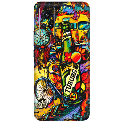 VIVO Z/V/X/T/U/S Series Phone Skins (All Models) - Cool Beer Bottle - 3D Embossed Finish (L-193) Vivo X60