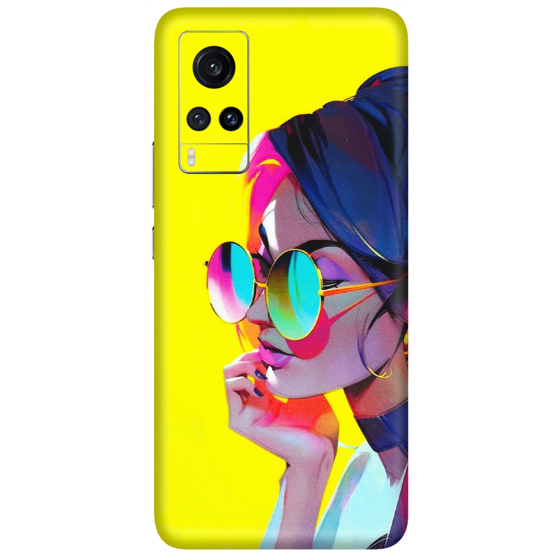 VIVO Z/V/X/T/U/S Series Phone Skins (All Models) - Bold Stylish Girl - 3D Embossed Finish (L-222) Vivo X60