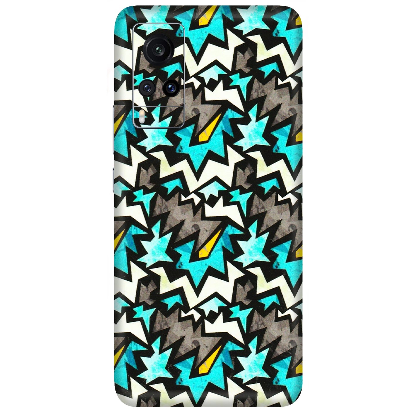 VIVO Z/V/X/T/U/S Series Phone Skins (All Models) - Funky Zig Zag - 3D Embossed Finish (L-223) Vivo X60