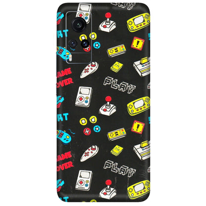VIVO Z/V/X/T/U/S Series Phone Skins (All Models) - Gaming Doodles - 3D Embossed Finish (L-224) Vivo X60