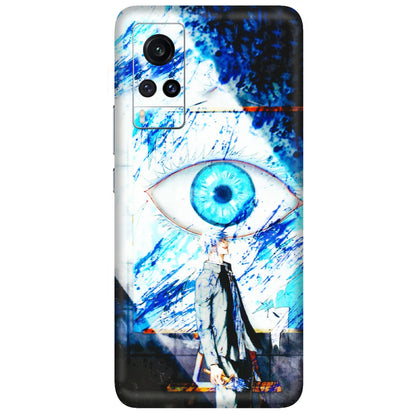 VIVO Z/V/X/T/U/S Series Phone Skins (All Models) - Gojo Satoru evil eye - 3D Embossed Finish (L-239) Vivo X60