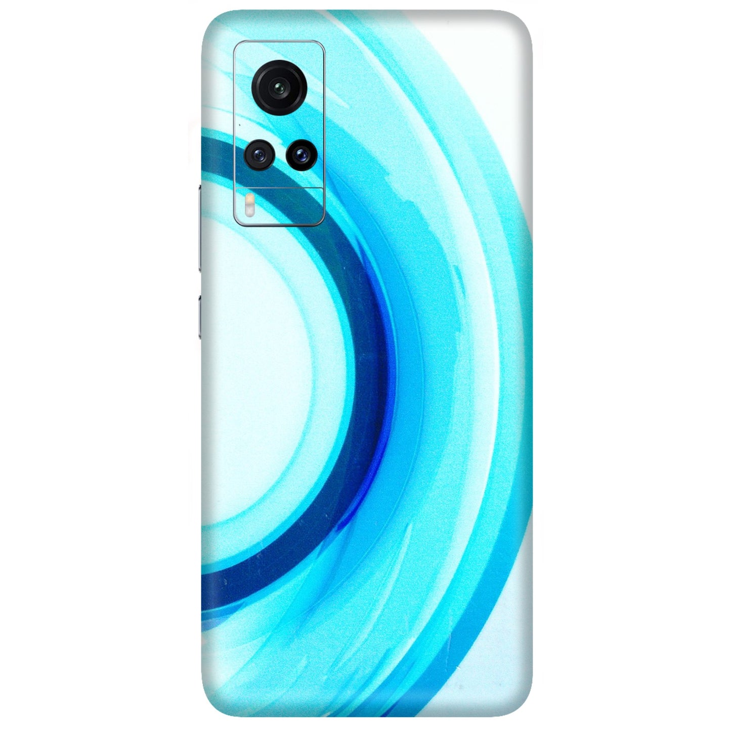 VIVO Z/V/X/T/U/S Series Phone Skins (All Models) - The Blue Curve - 3D Embossed Finish (L-244) Vivo X60