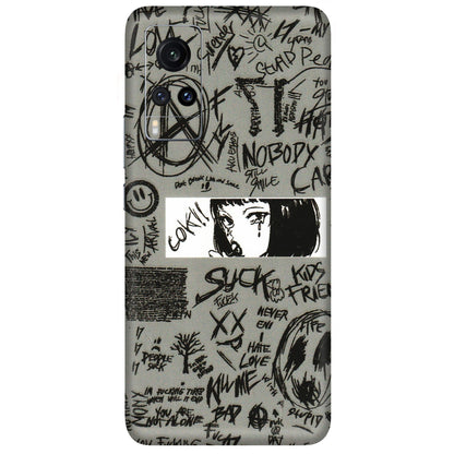 VIVO Z/V/X/T/U/S Series Phone Skins (All Models) - Never Have Love Anime - 3D Embossed Finish (L-260) Vivo X60