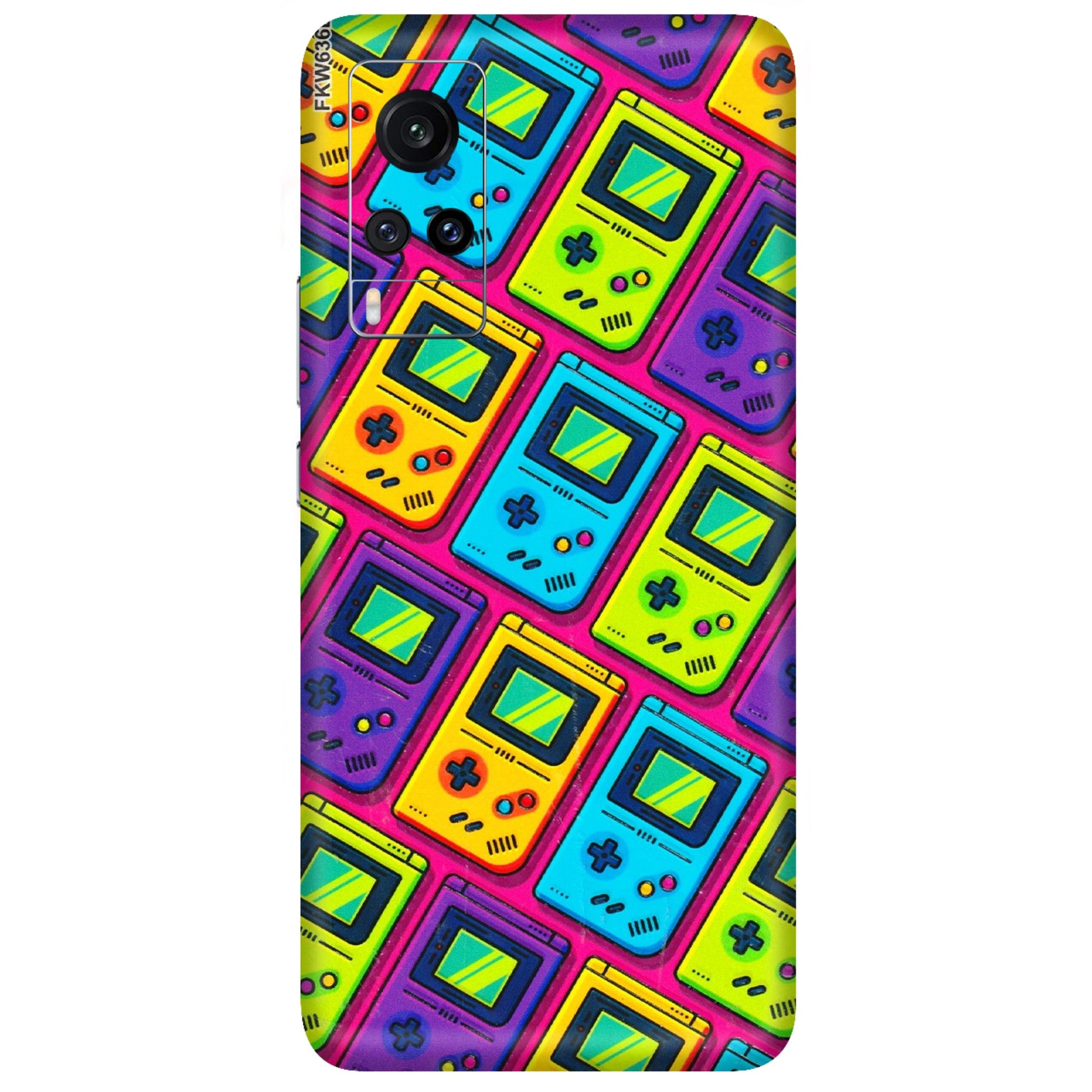 VIVO Z/V/X/T/U/S Series Phone Skins (All Models) - Gameboy Colourful - 3D Embossed Finish (L-266) Vivo X60