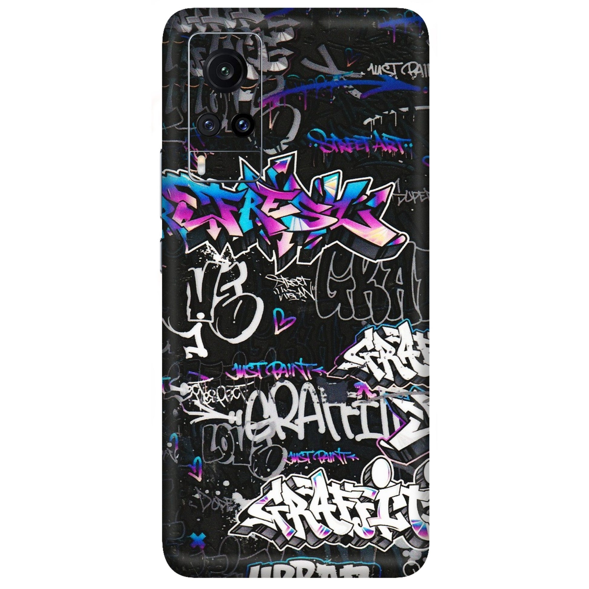 VIVO Z/V/X/T/U/S Series Phone Skins (All Models) - Graffiti Killer - 3D Embossed Finish (L-274) Vivo X60