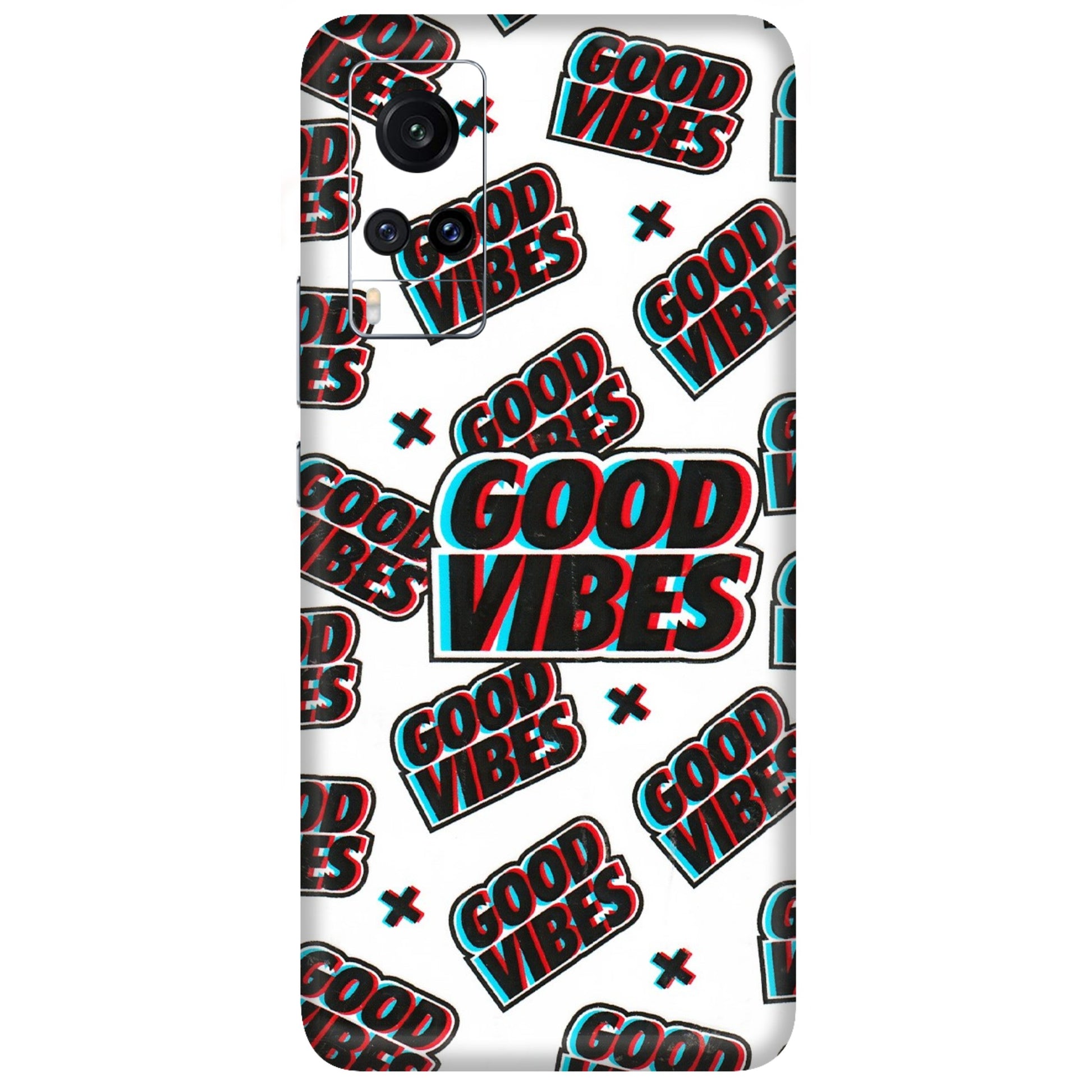 VIVO Z/V/X/T/U/S Series Phone Skins (All Models) - Good Vibes - 3D Embossed Finish (L-282) Vivo X60