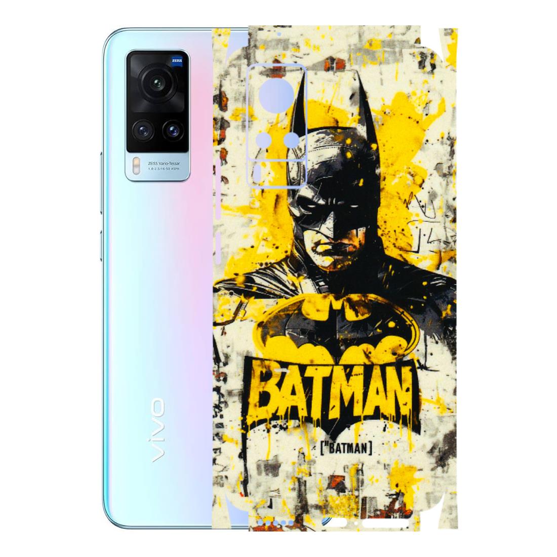 VIVO Z/V/X/T/U/S Series Phone Skins (All Models) - Batman Yellow BT - 3D Embossed Finish (L-304) Vivo X60