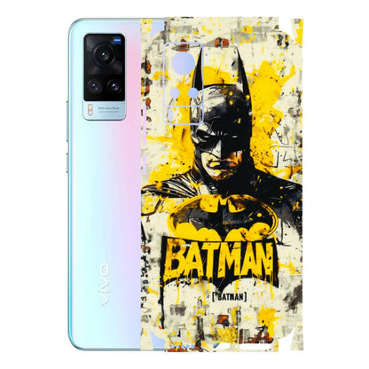VIVO Z/V/X/T/U/S Series Phone Skins (All Models) - Batman Yellow BT - 3D Embossed Finish (L-304) Vivo X60