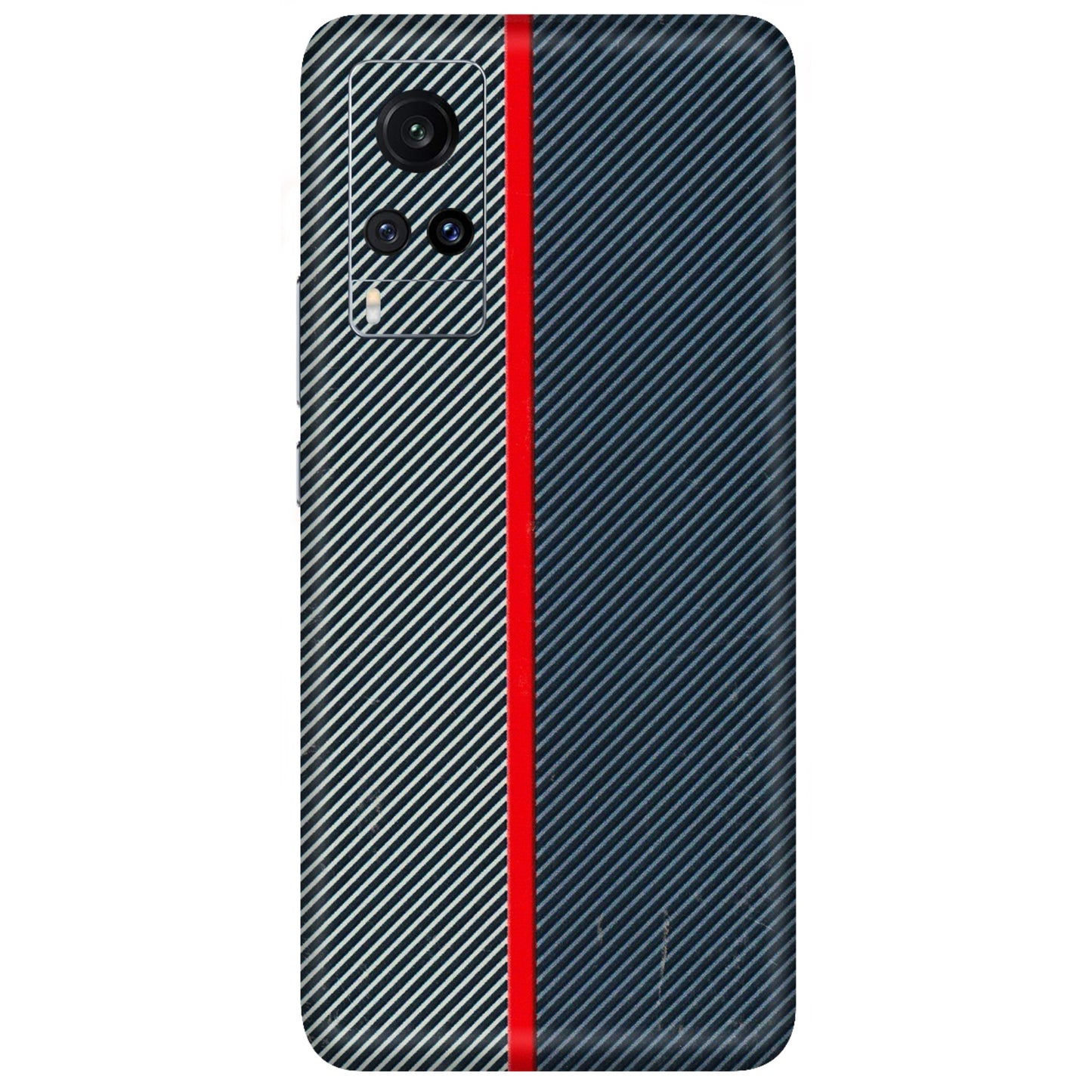 VIVO Z/V/X/T/U/S Series Phone Skins (All Models) - Blue Sober Lines - 3D Embossed Finish (L-305) Vivo X60