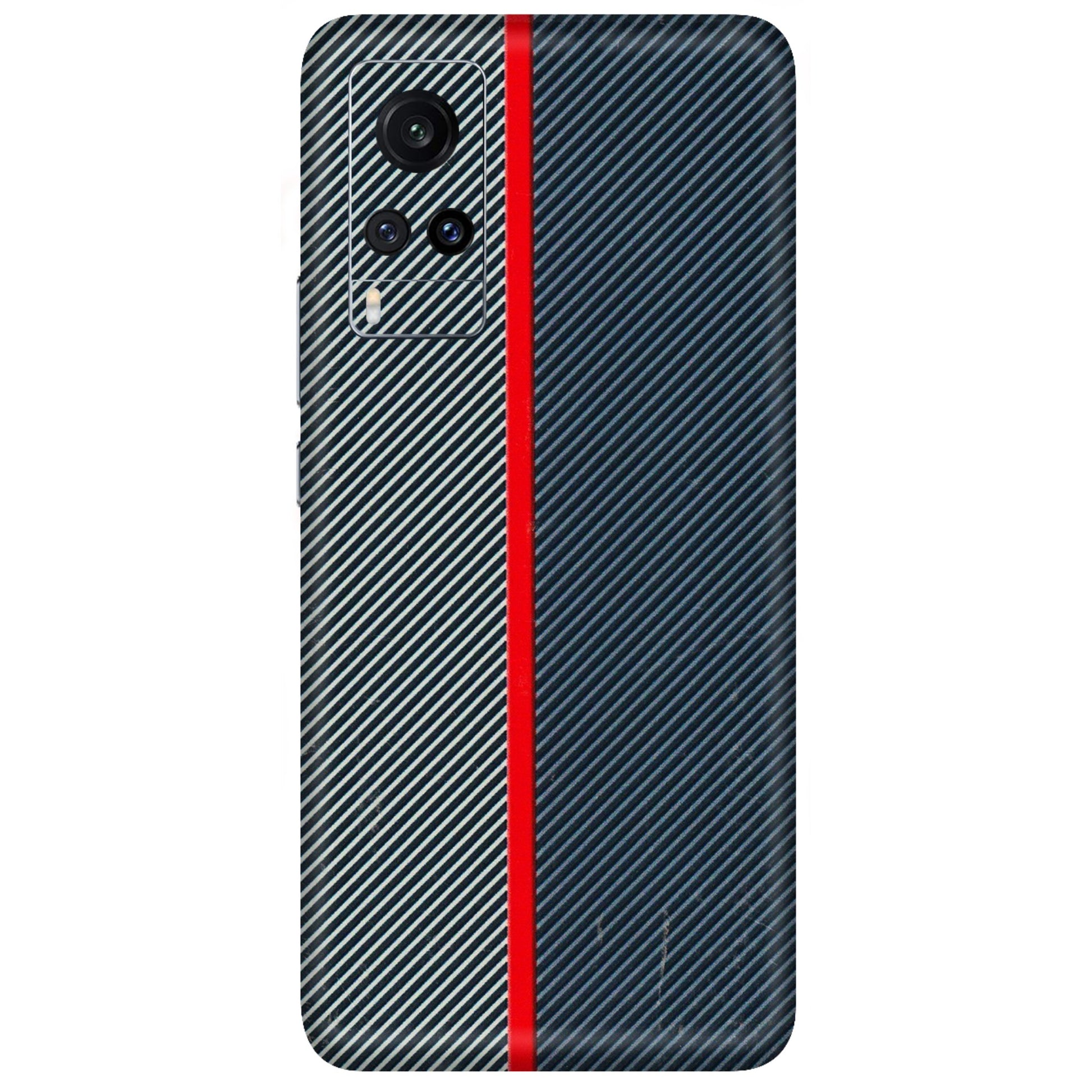 VIVO Z/V/X/T/U/S Series Phone Skins (All Models) - Blue Sober Lines - 3D Embossed Finish (L-305) Vivo X60