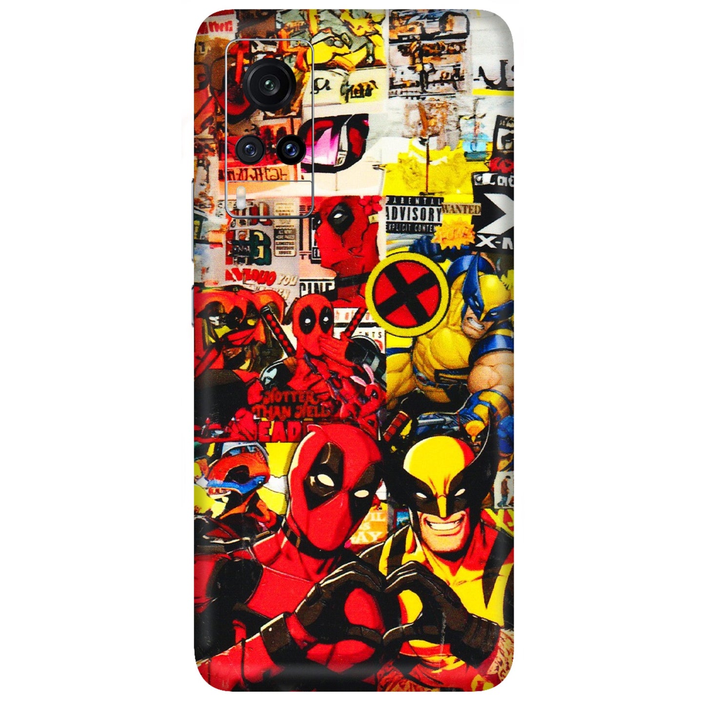 VIVO Z/V/X/T/U/S Series Phone Skins (All Models) - Spidy Wolverine - 3D Embossed Finish (L-310) Vivo X60