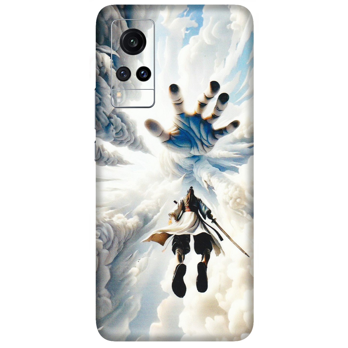 VIVO Z/V/X/T/U/S Series Phone Skins (All Models) - Big Hand With Monkey King - 3D Embossed Finish (L-323) Vivo X60