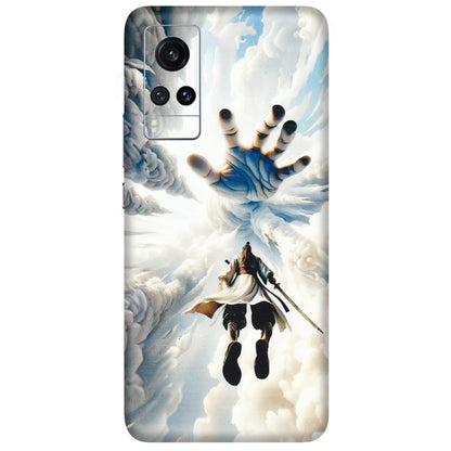 VIVO Z/V/X/T/U/S Series Phone Skins (All Models) - Big Hand With Monkey King - 3D Embossed Finish (L-323) Vivo X60