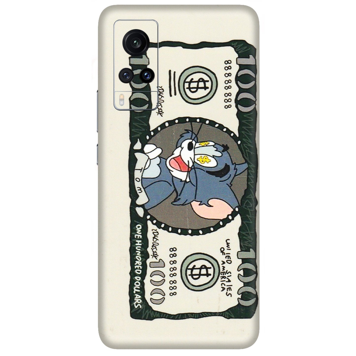 VIVO Z/V/X/T/U/S Series Phone Skins (All Models) - Tom Hundred Dollar - 3D Embossed Finish (L-324) Vivo X60