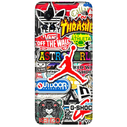 VIVO Z/V/X/T/U/S Series Phone Skins (All Models) - Multi Brands Sticker Graffiti - 3D Embossed Finish (L-37) Vivo X60