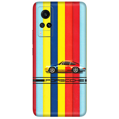 VIVO Z/V/X/T/U/S Series Phone Skins (All Models) - Multicolour Porche - 3D Embossed Finish (L-39) Vivo X60