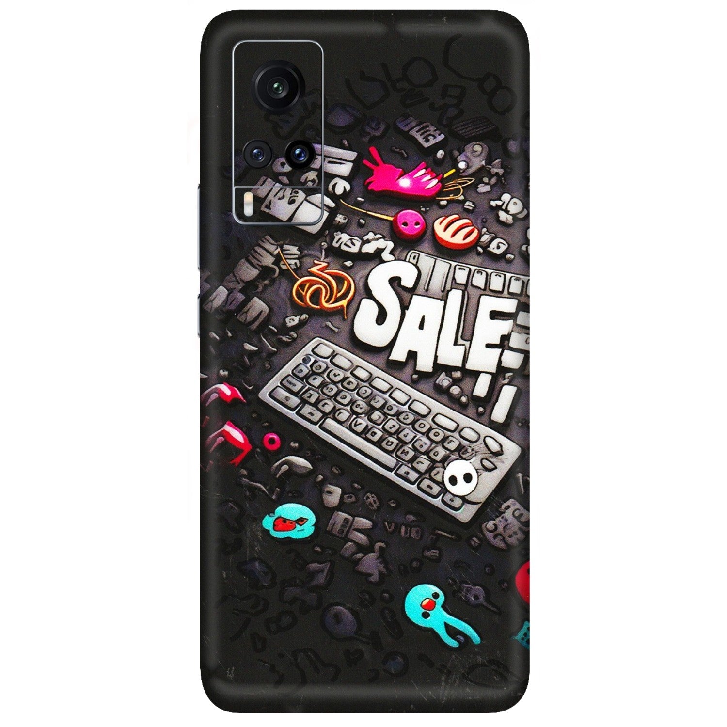 VIVO Z/V/X/T/U/S Series Phone Skins (All Models) - Gadgets Sale - 3D Embossed Finish (L-50) Vivo X60