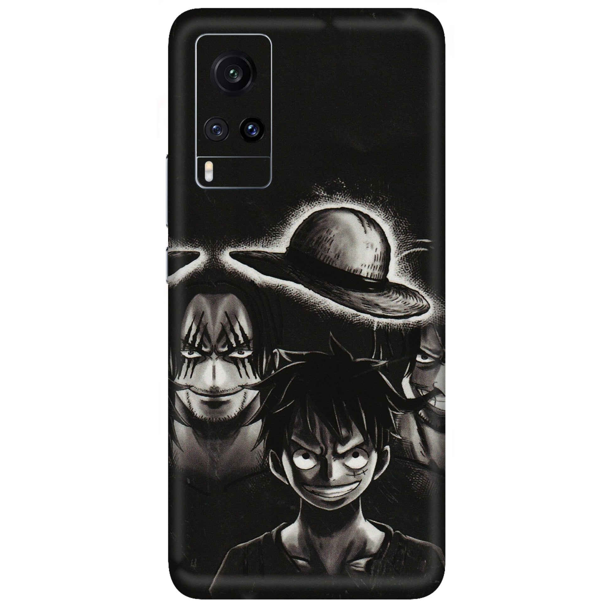 VIVO Z/V/X/T/U/S Series Phone Skins (All Models) - Black Luffy Hat - 3D Embossed Finish (L-57) Vivo X60