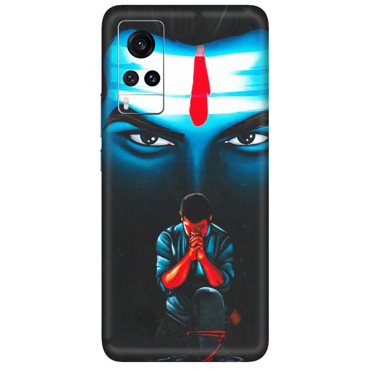 VIVO Z/V/X/T/U/S Series Phone Skins (All Models) - Mahakal Bhakt - Matte Finish (M-112) Vivo X60
