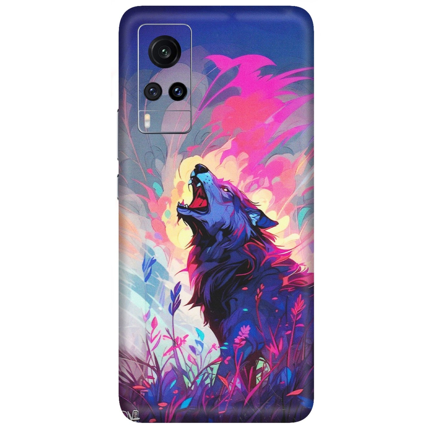 VIVO Z/V/X/T/U/S Series Phone Skins (All Models) - New Wild Wolf Abstract - Matte Finish (M-125) Vivo X60