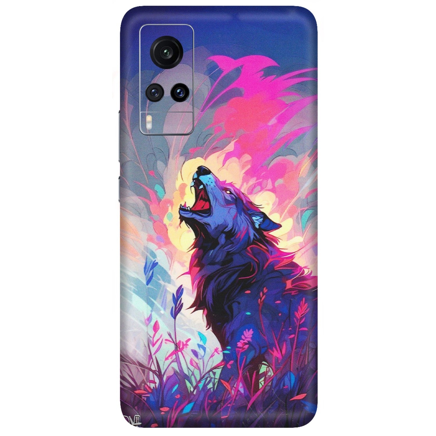 VIVO Z/V/X/T/U/S Series Phone Skins (All Models) - New Wild Wolf Abstract - Matte Finish (M-125) Vivo X60