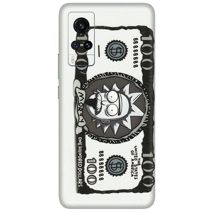 VIVO Z/V/X/T/U/S Series Phone Skins (All Models) - Rick And Morty Hundred Dollar Anime - Matte Finish (M-161) Vivo X60