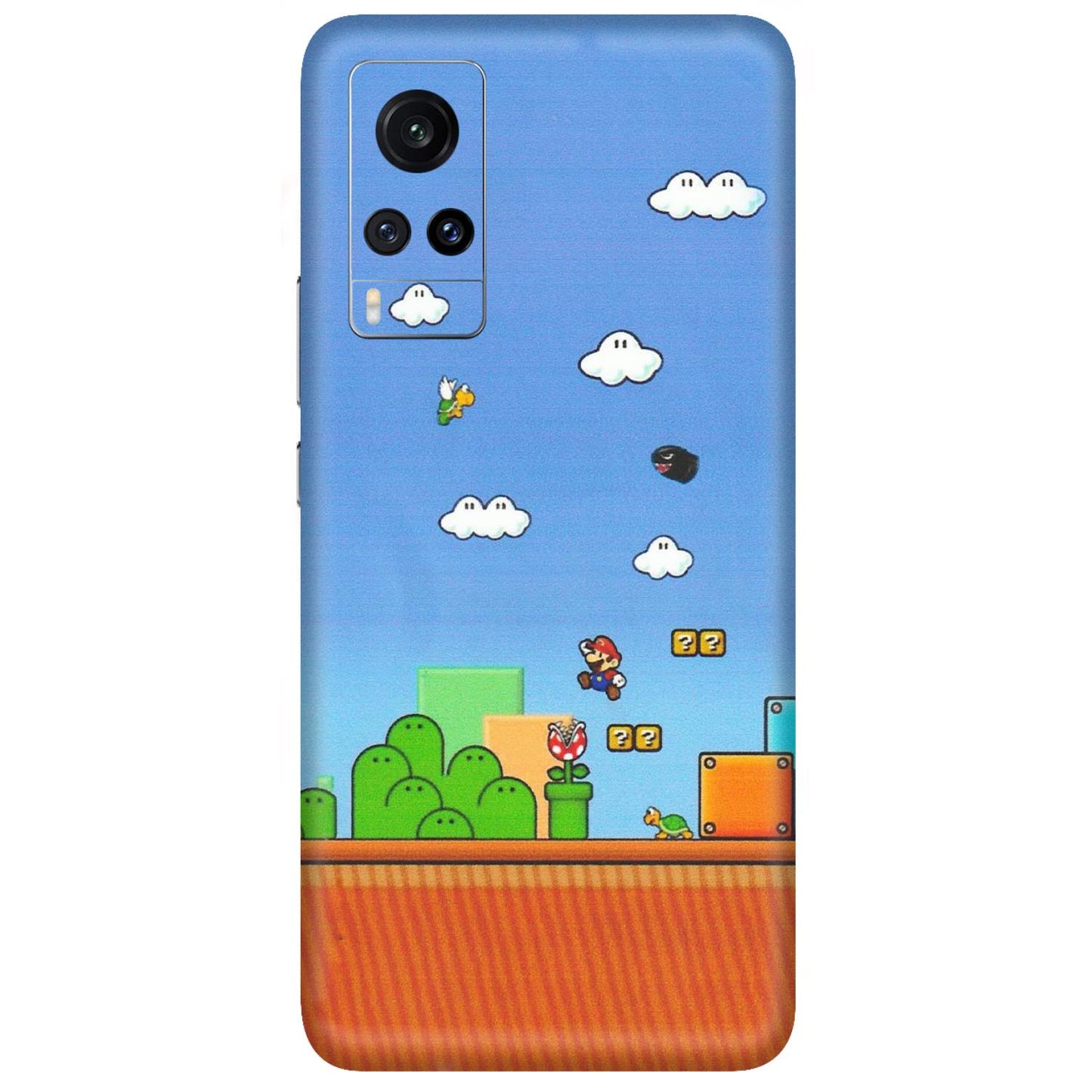 VIVO Z/V/X/T/U/S Series Phone Skins (All Models) - Mario Game Scene - Matte Finish (M-24) Vivo X60