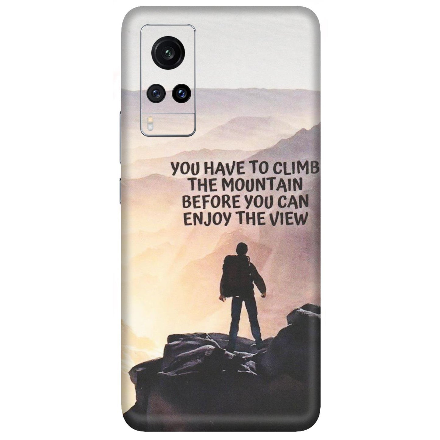 VIVO Z/V/X/T/U/S Series Phone Skins (All Models) - Motivational Hiking Mountain - Matte Finish (M-28) Vivo X60